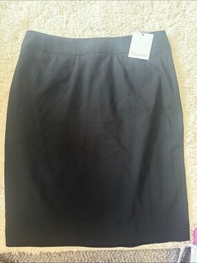 Calvin Klein Black Classic Pencil Skirt
